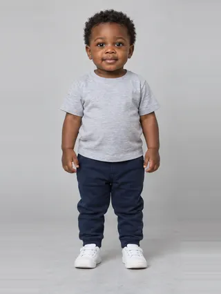 Kwesi, an Aaina AI studio model: Boy, 2 · Black · Average