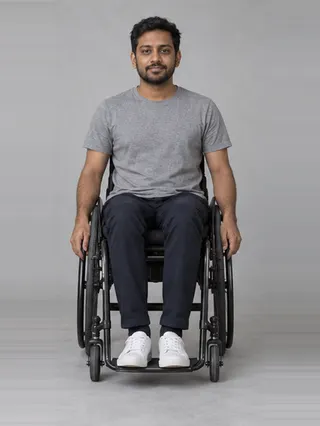 Vivek, an Aaina AI studio model: Man, 33 · South Asian · Slim