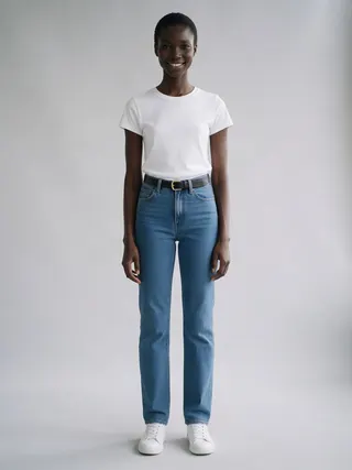 Nia, an Aaina AI studio model: Woman, 25 · Black · Slim