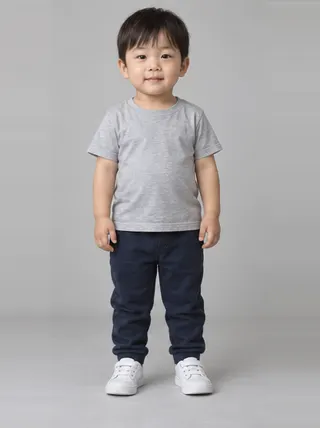 Ren, an Aaina AI studio model: Boy, 3 · East Asian · Average