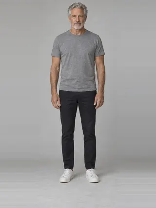 George, an Aaina AI studio model: Man, 66 · White · Slim