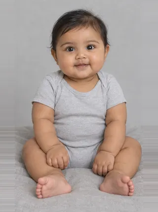 Aadhya, an Aaina AI studio model: Girl, 0 · South Asian · Average