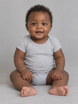 Baraka, an Aaina AI studio model: Boy, 0 · Black · Average