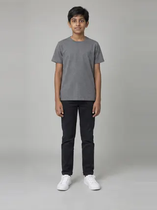 Arnav, an Aaina AI studio model: Boy, 13 · South Asian · Slim