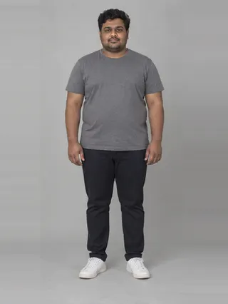 Anoop, an Aaina AI studio model: Man, 30 · South Asian · Plus size
