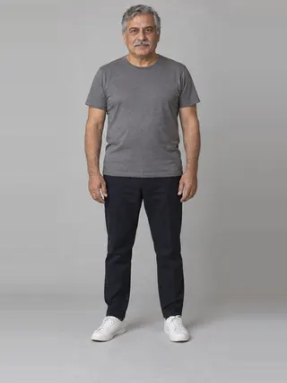 Mehmet, an Aaina AI studio model: Man, 62 · Middle Eastern · Average