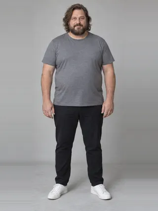 Angus, an Aaina AI studio model: Man, 46 · White · Plus size