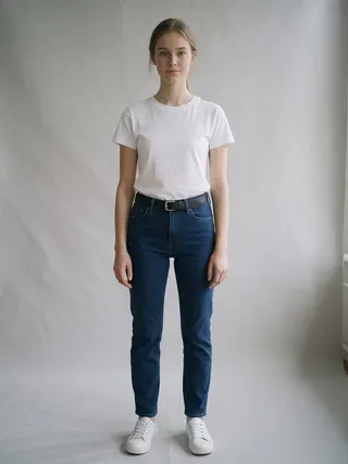 Freya, an Aaina AI studio model: Woman, 22 · White · Slim