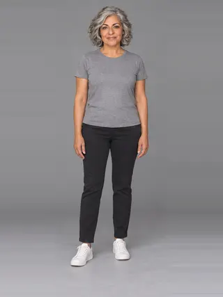 Lucia, an Aaina AI studio model: Woman, 58 · Hispanic / Latino · Slim