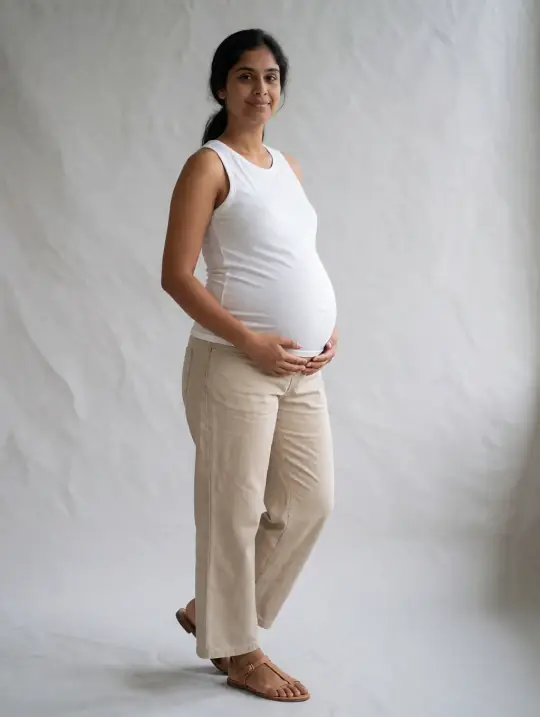Nisha, an Aaina maternity model
