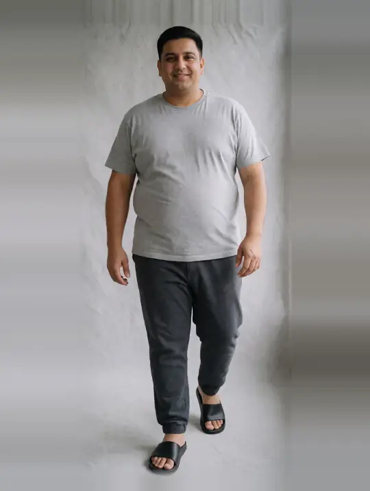 Rohit, an Aaina plus size model