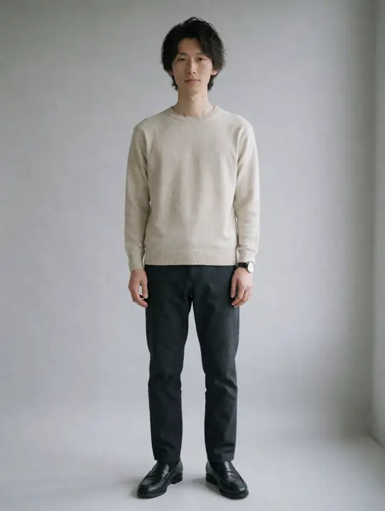 Kenji, an Aaina AI model: Japanese, late 20s, slim