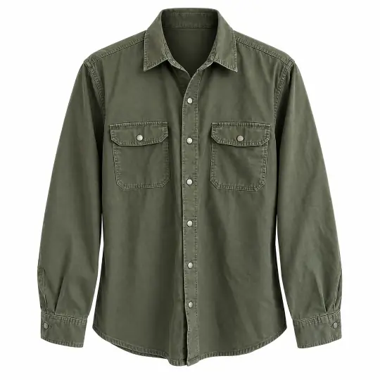 Overshirt, ghost mannequin on a white background