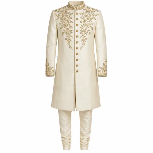 Before: the product photo of the sherwani